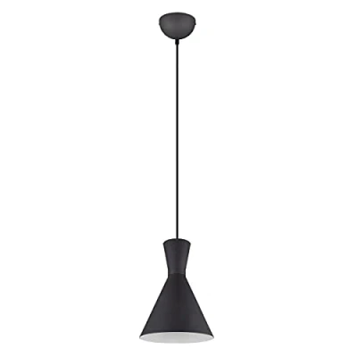 Immagine di Reality Leuchten Enzo R30781032 Lampadario a sospensione, in metallo, colore: Nero opaco, 1 lampadina E27