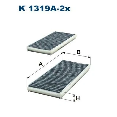 Immagine di FILTRON K 1319A 2x Filtro abitacolo al carbone attivo 235 106 22 MAZDA: MPV 2, RX 8