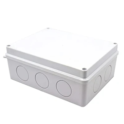 Immagine di Scatola di giunzione in ABS, custodia per progetti elettrici fai da te, impermeabile, esterni, antipolvere, con connettore IP55, 200 x 155 80 mm