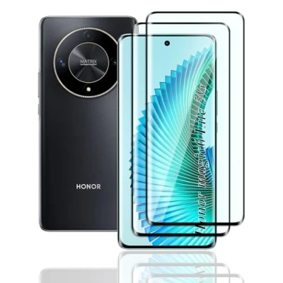Immagine di FWKDWHPH 2 Pezzi Vetro Temperato per Honor magic6 Lite 5G,3D Full Coverage,Durezza 9H,Anti Graffio,Senza Bolle,HD Pellicola Protettiva