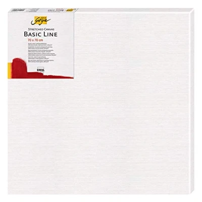 Immagine di Kreul 67070 Tela Tesa Solo Goya Linea Basic, Telaio a barella 70 x cm Circa, con di Cotone 4 Volte primerizzata, per Colori Olio, acrilici e Gouache, White