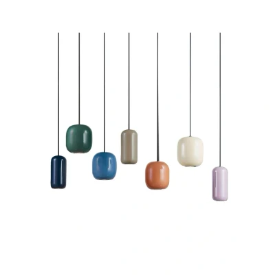Immagine di Lucande Lampada a sospensione Narion, 7 luci, colorata, in metallo, GU10