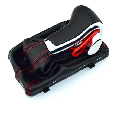 Immagine di pomello del cambio automatico per A6 C6 A3 A4 B8 A5 Q5 Q7 2009 2010 2011 2012 2013 2014 di avvio(Red line black)