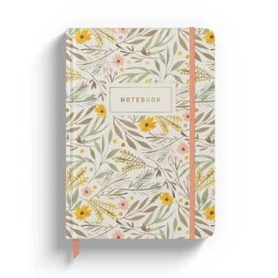 Immagine di Rileys &amp; Co Taccuino a Righe per Scuola e Ufficio, A5 (20 x 15 cm) con 240 Pagine Copertina Rigida, Quaderno A5, Bullet Journal (Fantasia Floreale)