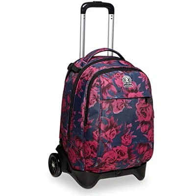 Immagine di Invicta Trolley Scuola Sganciabile New Tech, Rosa, 3 in 1 Spallacci per Uso Zaino, Zaino Bambine e Ragazze