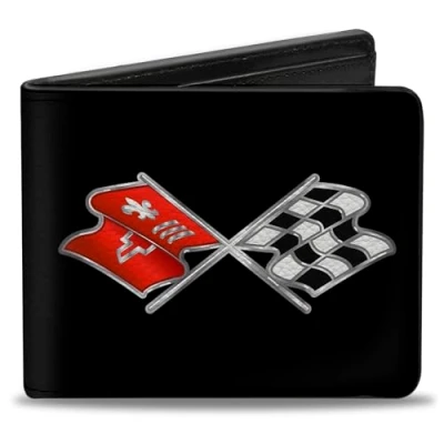 Immagine di Buckle Down Portafoglio da uomo Bifold Corvette Bi Fold, Multicolore 3, 4&quot; x 3.5\
