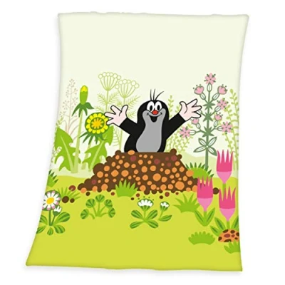 Immagine di Herding KRTEK LA TALPA Coperta in Pile per Bambini, 75 x 100 cm, Microfibra, Multicolore