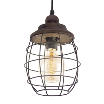 Immagine di EGLO Lampada a sospensione dal design rustico Bampton