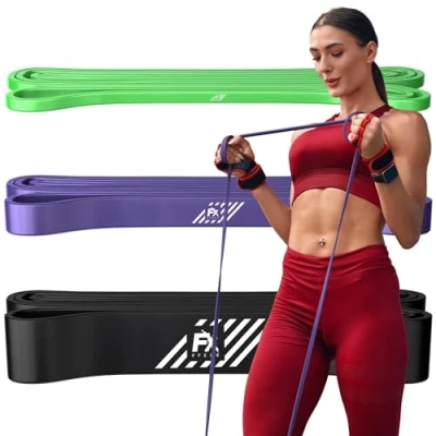 Immagine di Bande Elastiche di Resistenza Tirare Su Pull Up Fasce Fitness Sollevamento Ginnastica Perfette per Pesi Forza Base Agilità Mobilità e Altri Tipi Allenamento