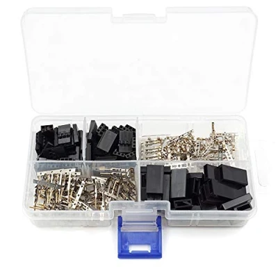 Immagine di elechawk 30 Set Servo Spina Maschio Femmina Connettore Crimp Pin Kit Compatibile Futaba per Hitec Spektrum RC