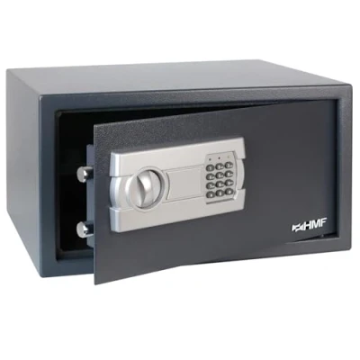 Immagine di HMF Cassaforte Mobile Chiusura Elettronica 450 x 250 365 mm Muro Antracite