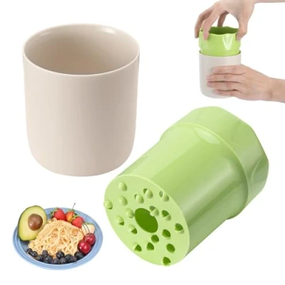 Immagine di MumdoYAL grattugia per frutta in plastica, mele tritare frutta,grattugia manuale, carote e altri frutti verdura