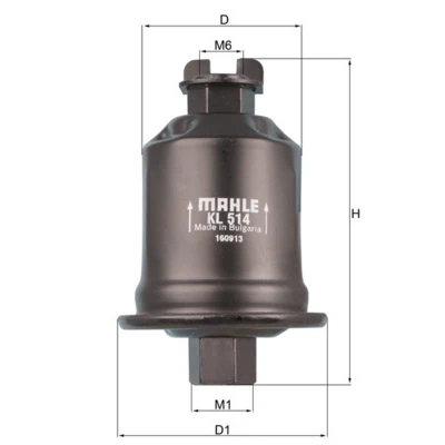 Immagine di MAHLE ORIGINAL KL 513 Filtro Carburante per condotti/circuiti 7,9 TOYOTA: HILUX 3 Pick up, 6 Picnic