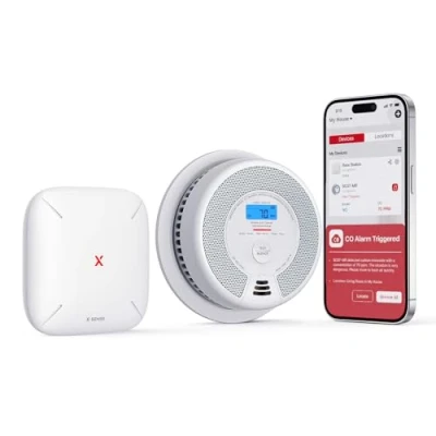 Immagine di X Sense Rilevatore di Fumo e Monossido Carbonio Combo 1 SC07 MR con Base Station SBS50, Combinazione Interconnesso Compatibile l&#039;App Home Security, MR11
