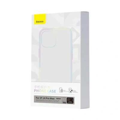 Immagine di Baseus Custodia Trasparente e set di vetro temperato Corning per iPhone 14 Pro Max (Apple Max), Cover smartphone,