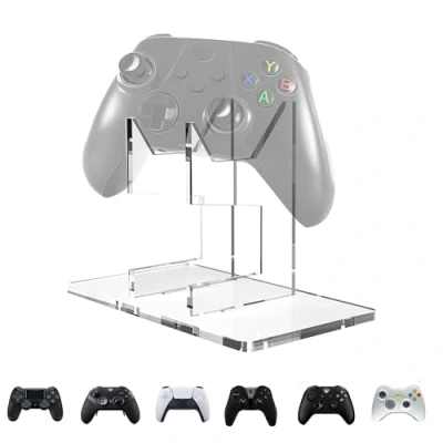 Immagine di xyuayamz Porta Controller, Supporto Controller di Gamepad in Acrilico, Joystick, Cuffie Gaming Universale, Rack Gioco per Xbox Series, PS5, PS4, 1 Pezzi, Trasparente