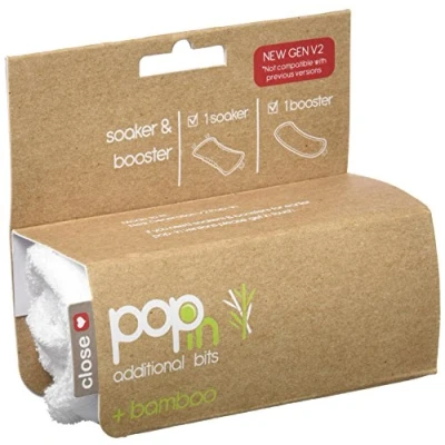 Immagine di Close Pop in Panno per pannolino Soaker &amp; Booster V2, bambù, colore: Bianco