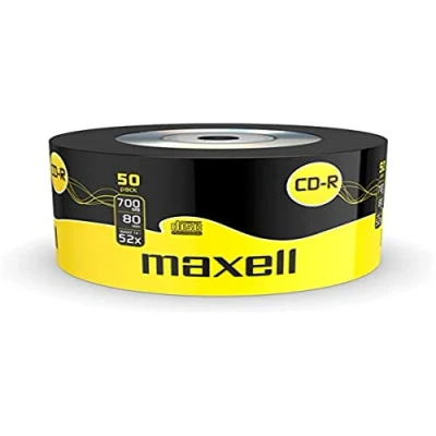 Immagine di Maxell 624036 CD R 700MB, 80 min, Confezione da 50 Pezzi