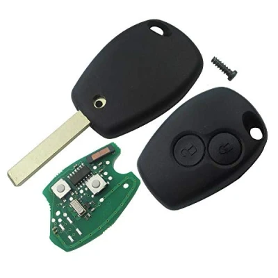 Immagine di ProPlip Chiave completa con elettronica a programma PLIP per Renault Kangoo Modus Clio Master Megane Dacia Logan Sandero Duster Opel Vivaro Movano PCF 7947 Telecomando