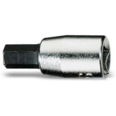 Immagine di Beta 900ME 6 Chiavi a bussola giravite maschio esagonale con attacco quadro femmina 1/4&quot; cromate inserti bruniti