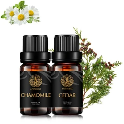 Immagine di aromaterapia cedro olio essenziale Set per diffusore, 2X10ml 100% puro camomilla oli essenziali Kit Humidifier cedro, essenziali, Kit, Pure Cedar