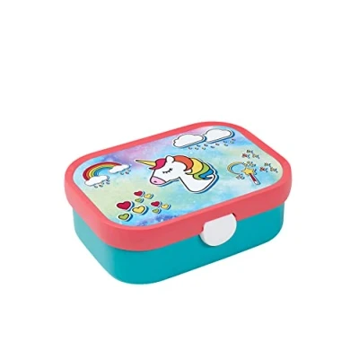 Immagine di Mepal Porta Pranzo Campus Bento per Bambini Con Scomparto e Forchetta Chiusura a Clip Senza BPA Lavabile in Lavastoviglie 750 ml Unicorn