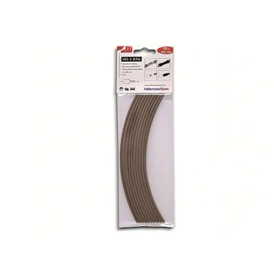 Immagine di HellermannTyton 308 30314 Kit guaine termoretraibili Marrone 3 mm 1 Restringimento:3:1 10 pz.
