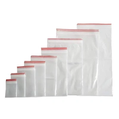 Immagine di Buste richiudibili per corrispondenza, con chiusura a zip/chiusura pressione, polisacco (40 misure scelta), 100 pz
