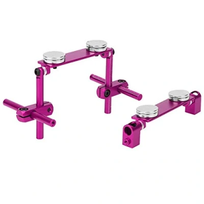 Immagine di Kit di montaggio della Calotta del Corpo Magnetico in Lega Alluminio Adatto per il Modello Auto da Corsa HSP 1/10 RC(viola)