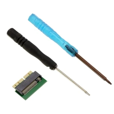 Immagine di KALEA INFORMATIQUE Adattatore M2 per sostituire l&#039;SSD Originale di Un Computer Portatile Mac 2013 2014 2015 2016 2017 2018 2019 2020 in 12+16 Punti con SSD M.2 NGFF PCIe M Key, Attrezzi