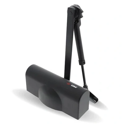 Immagine di CISA Smart Plus 2 Chiudiporta con Arresto 1C141603090 Velocità di chiusura Regolabile carter in ABS Nero Per Porte Max 80 kg