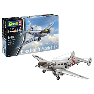 Immagine di Revell 03811 Beechcraft Model 18 Kit modellino in plastica non costruita/non verniciata, scala 1:48