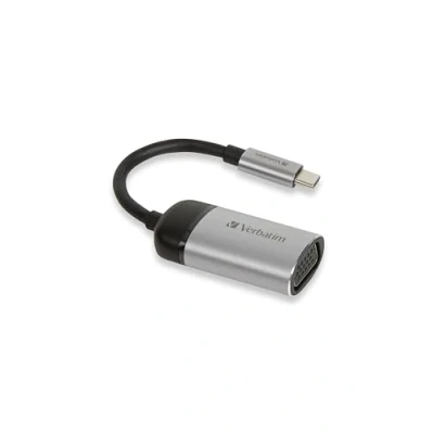 Immagine di Verbatim 49145 USB C® Adattatore [1x spina 1x Presa VGA] Argento (opaco) 0.10 m