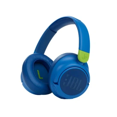 Immagine di JBL JR460NC Cuffie Over Ear Wireless Bluetooth per Bambini con Limitatore di Volume e Cancellazione Attiva del Rumore, Microfono Integrato, fino a 20h Autonomia, Blu