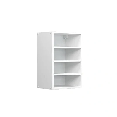 Immagine di Vicco Pensile universale R line, Bianco/Bianco, 40 cm con ripiani aperti