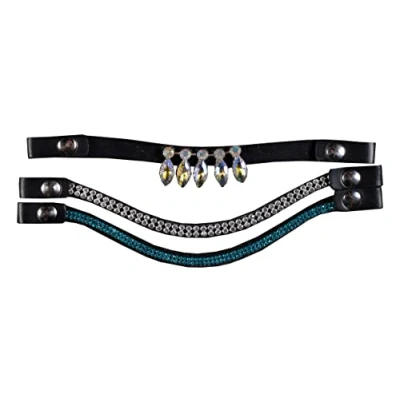 Immagine di HKM Hobby Horsing Fascia per Capelli, Colore: Blu/Argento