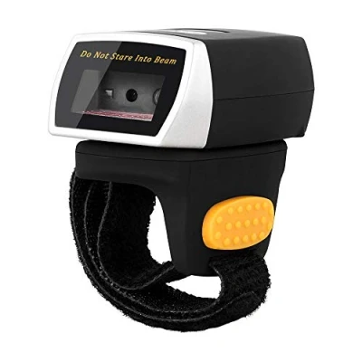 Immagine di NETUM Bluetooth 2D QR Mini scanner di codici a barre per anello indossabile wireless palmare lettura precisa e veloce lo schermo del computer pagamento mobile Android / IOS IPAD MAC NT R2