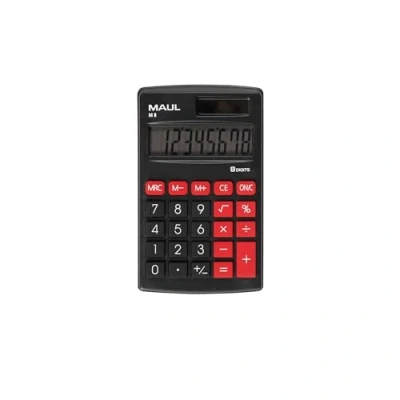 Immagine di Maul M 8 Calcolatrice tascabile Nero Display (cifre): a batteria, energia solare