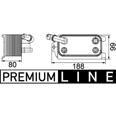 Immagine di MAHLE ORIGINAL CLC 72 000P Radiatore olio, Cambio automatico FORD: S Max Mk1, VOLVO: XC60 I
