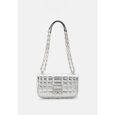 Immagine di Michael Kors Tribeca CONV Chain Borsa a tracolla silvercoloured, Donna, Taglia: One Size, Silver coloured