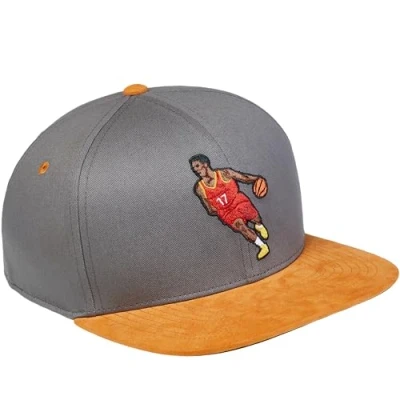 Immagine di Cadency® Snapback Berretto da basket, unisex, misura regolabile, grigio., Taglia unica