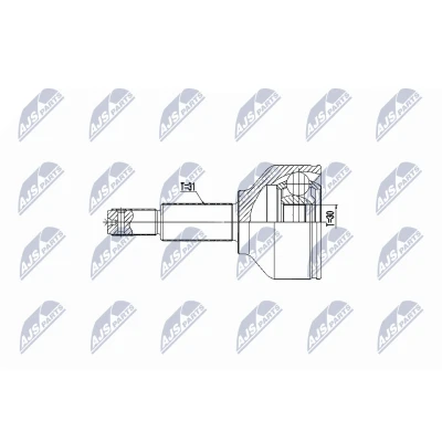Immagine di NTY NPZ FR 053 Kit Giunto Omocinetico Assale anteriore Dx, Sx con anello sicurezza lato posteriore FORD: Transit Custom V362 Van