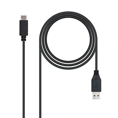Immagine di Nanocable 10.01.4001 Cavo 3A da USB C a 3.1, uso principale mobile, tabelle, velocità di trasferimento fino 10 Gbps., 3 amp carico, Gen2