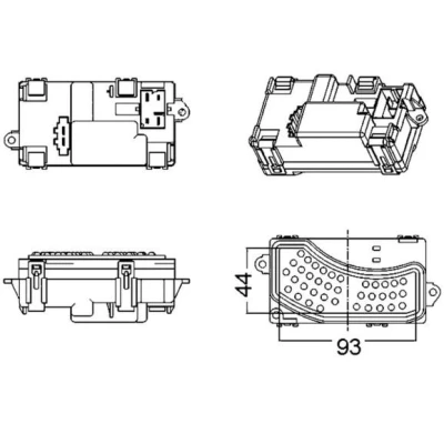 Immagine di MAHLE ORIGINAL ABR 5 000S Regolatore, Ventola abitacolo 12