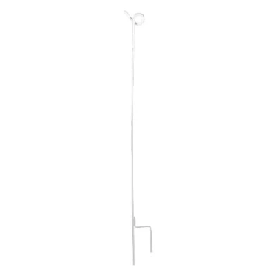 Immagine di Palo metallo con occhiello, 105 cm, p/10, MS Schippers, Bianco Adatto per Zootecniche e Agricoltura