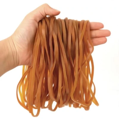 Immagine di 100 Pezzi Elastici di Gomma Grandi Spessi per Ufficio Casa Scuola (lunghezza 20 cm,larghezza 4 mm)