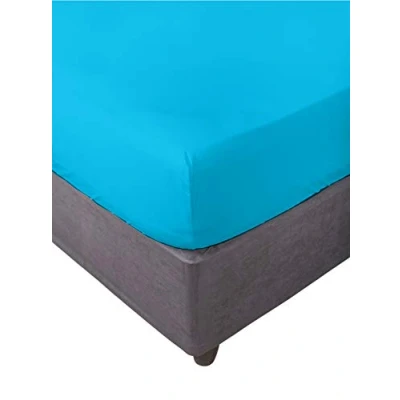 Immagine di Miracle Home Sábana bajera, Ajustable elástica, Suave, cómoda, antipeeling. Algodón Lenzuolo con Angoli Elasticizzati, Morbido e Confortevole, 50% Cotone Poliestere, Turchese. 200 x 200, Letto