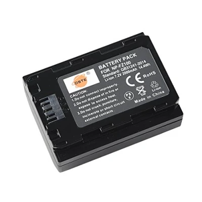 Immagine di DSTE NP FZ100 (2000mAh/7.2V) Batteria compatibile con Sony A7R III, Alpha 9, 9R, a9R, a9S, 9S