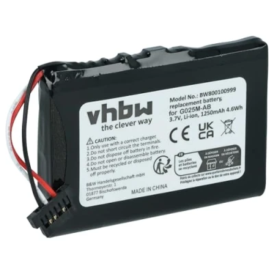 Immagine di vhbw 1x batteria compatibile con Mitac Mio C230, C220s, C250, C220 navigatore GPS (1200mAh, 3,7V, Li Ion)