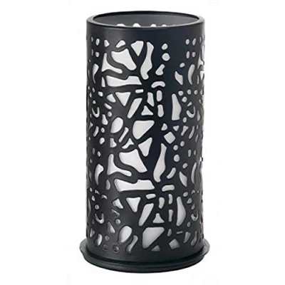 Immagine di Duni Portacandele in metallo Twist nero, 140 x 75 mm, per lumini o LED